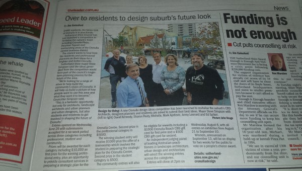 Sutherland Shire Leader Photo with Steve Simpson