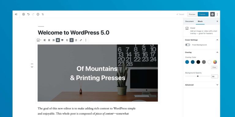 Gutenberg Wordpress Editor